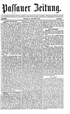 Passauer Zeitung Montag 9. Dezember 1872