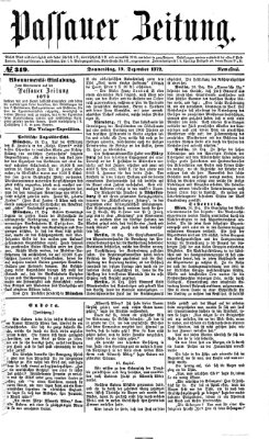 Passauer Zeitung Donnerstag 19. Dezember 1872