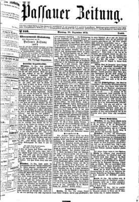 Passauer Zeitung Montag 30. Dezember 1872