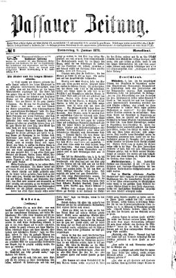 Passauer Zeitung Donnerstag 9. Januar 1873