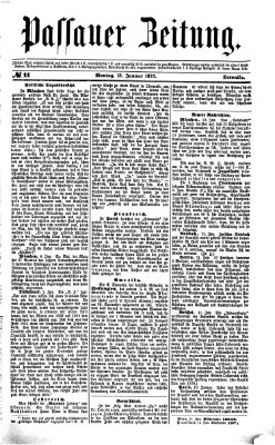 Passauer Zeitung Montag 13. Januar 1873