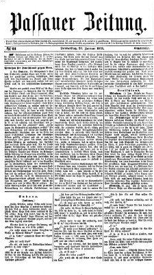 Passauer Zeitung Donnerstag 23. Januar 1873