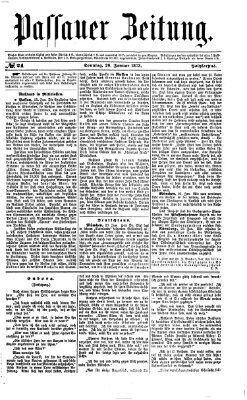 Passauer Zeitung Sonntag 26. Januar 1873