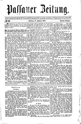 Passauer Zeitung Freitag 31. Januar 1873