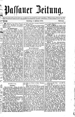 Passauer Zeitung Dienstag 4. Februar 1873