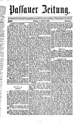 Passauer Zeitung Freitag 7. Februar 1873