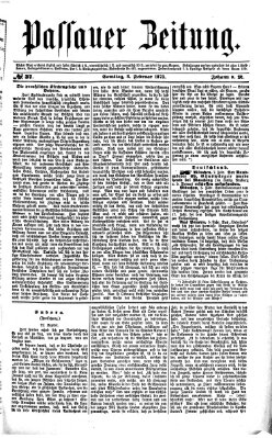 Passauer Zeitung Samstag 8. Februar 1873