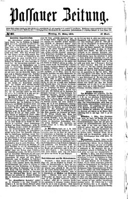 Passauer Zeitung Montag 10. März 1873
