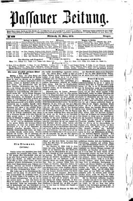 Passauer Zeitung Mittwoch 12. März 1873