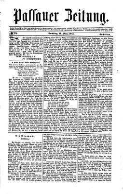 Passauer Zeitung Samstag 22. März 1873