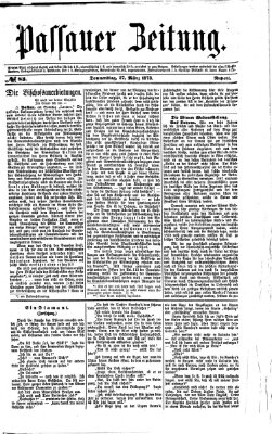 Passauer Zeitung Donnerstag 27. März 1873