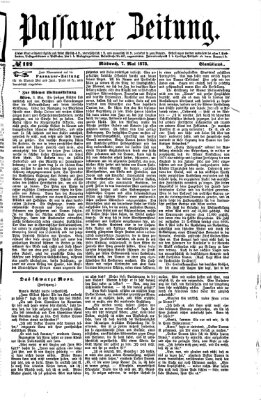 Passauer Zeitung Mittwoch 7. Mai 1873