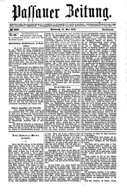 Passauer Zeitung Mittwoch 14. Mai 1873