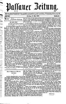 Passauer Zeitung Freitag 16. Mai 1873