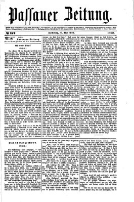 Passauer Zeitung Samstag 17. Mai 1873