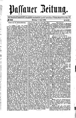 Passauer Zeitung Montag 9. Juni 1873