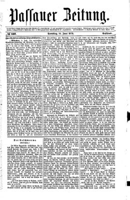 Passauer Zeitung Samstag 14. Juni 1873