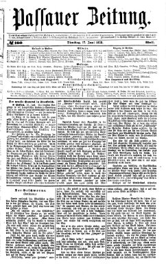 Passauer Zeitung Dienstag 17. Juni 1873