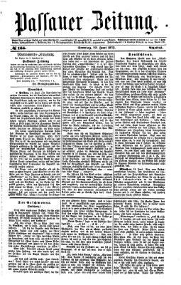 Passauer Zeitung Sonntag 22. Juni 1873