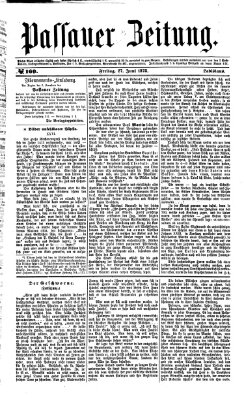 Passauer Zeitung Freitag 27. Juni 1873