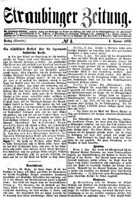 Straubinger Zeitung Freitag 5. Januar 1872