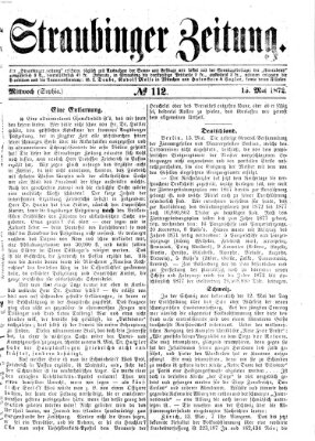 Straubinger Zeitung Mittwoch 15. Mai 1872