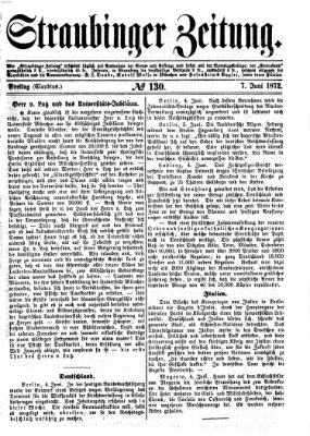 Straubinger Zeitung Freitag 7. Juni 1872