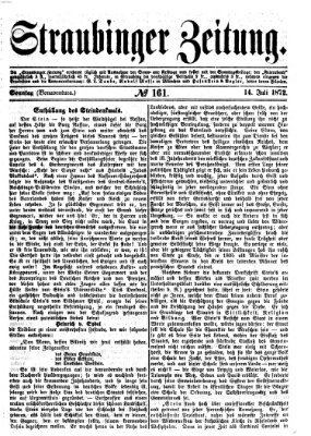 Straubinger Zeitung Sonntag 14. Juli 1872