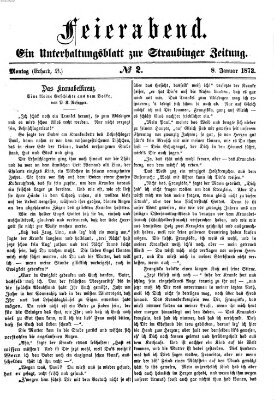 Feierabend (Straubinger Zeitung) Montag 8. Januar 1872