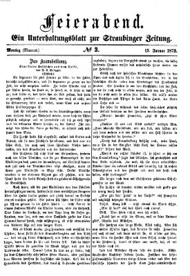 Feierabend (Straubinger Zeitung) Montag 15. Januar 1872