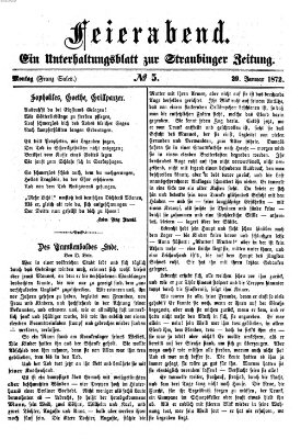 Feierabend (Straubinger Zeitung) Montag 29. Januar 1872