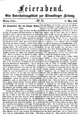 Feierabend (Straubinger Zeitung) Montag 11. März 1872