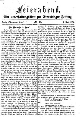 Feierabend (Straubinger Zeitung) Montag 1. April 1872