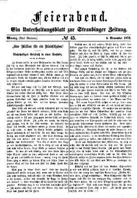 Feierabend (Straubinger Zeitung) Montag 4. November 1872