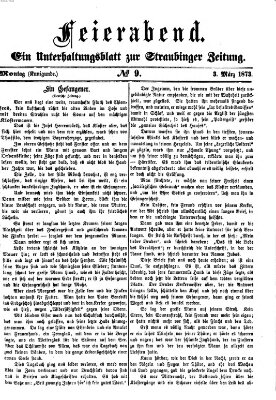 Feierabend (Straubinger Zeitung) Montag 3. März 1873