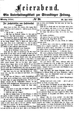 Feierabend (Straubinger Zeitung) Montag 28. Juli 1873