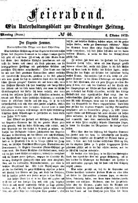 Feierabend (Straubinger Zeitung) Montag 6. Oktober 1873