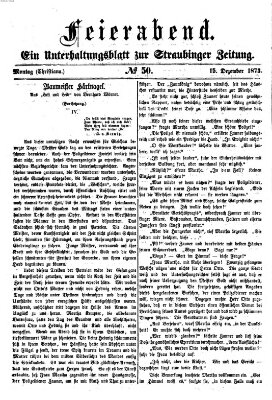 Feierabend (Straubinger Zeitung) Montag 15. Dezember 1873