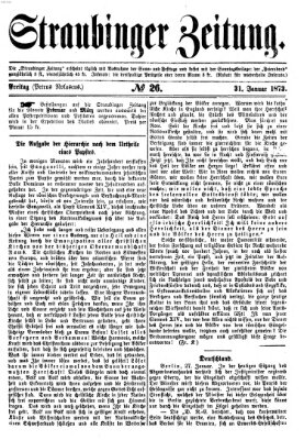 Straubinger Zeitung Freitag 31. Januar 1873