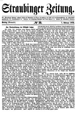 Straubinger Zeitung Freitag 7. Februar 1873