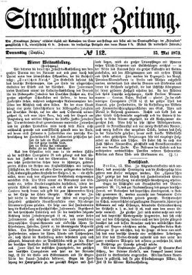 Straubinger Zeitung Donnerstag 15. Mai 1873