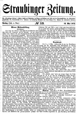 Straubinger Zeitung Freitag 16. Mai 1873