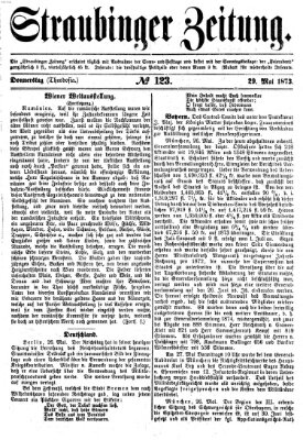 Straubinger Zeitung Donnerstag 29. Mai 1873