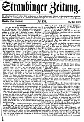 Straubinger Zeitung Samstag 12. Juli 1873