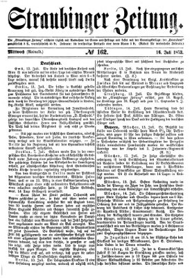 Straubinger Zeitung Mittwoch 16. Juli 1873