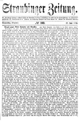 Straubinger Zeitung Donnerstag 17. Juli 1873