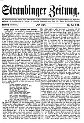 Straubinger Zeitung Mittwoch 23. Juli 1873