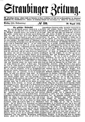 Straubinger Zeitung Freitag 29. August 1873