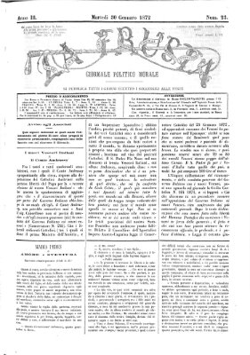 La frusta Dienstag 30. Januar 1872