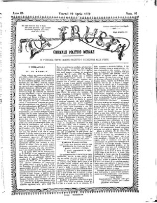 La frusta Freitag 12. April 1872